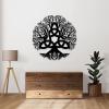 Tree of Life Metal Wall Art, Tree of Life Wall Art, Metal Tree Wall Decor, Trinity Knot Wall Art, Wall Hanging Decor, Family Tree Wall Decor, Celtic Wall Art, Wall Art for Living Room (Silver, 24x24in|60x60cm) view 3