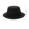 LOGOFUN 16pcs Mini Snowman Hat Miniature Top Hats Tiny Formal Hats Small Black Top Hats for DIY Christmas Snowman Doll Decorations view 2