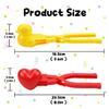 2 Pcs Duck Rice Mold DIY Sushi Molds 3D Rice Shaper Mold Animal Rice Tool with Poly Plastic Gloves for Rice Balls, Sushi, Croquettes(Duck+Love) view 3