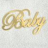 HomeLoft Basics Gold Baby Shower Cake Topper Inserts (10 Pieces) - Cake Decorating Supplies view 3