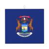 Michigan State Flag Print Dish Drying Mat Absorbent Drying Mat Kitchen Drying Mat For Countertops Draining Racks view 1