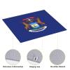 Michigan State Flag Print Dish Drying Mat Absorbent Drying Mat Kitchen Drying Mat For Countertops Draining Racks view 4