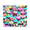 Colorful Sweet Lollipop Cupcake Donut Print Dish Drying Mat Absorbent Drying Mat Kitchen Drying Mat For Countertops Draining Racks view 1