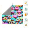 Colorful Sweet Lollipop Cupcake Donut Print Dish Drying Mat Absorbent Drying Mat Kitchen Drying Mat For Countertops Draining Racks view 3