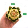 GiftHow Large Green Artificial Artichokes Fruits - Fake Fruits and Realistic Vegetables for Kitchen Bowl and Vase Filler Decorations (8) view 2