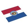 Missouri State Flag Print Dish Drying Mat Absorbent Drying Mat Kitchen Drying Mat For Countertops Draining Racks view 2