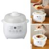 1L Mini Ceramic Stew Cooker, 200W Electric Slow Cooker for Making Porridge and Soup, ABS and Ceramic Material, US Plug 110V view 2