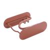Hair Dryer Wall Holder, Sturdy Iron Hair Dryer Storage Rack, Space Saving Bathroom with Decorative Touch, No Damage, for Neat and Organized Bathroom (Brown) view 1