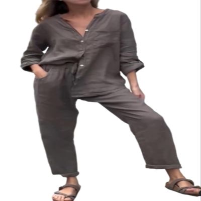 Udeniy Womens 3 Piece Outfit Set Womens Loungewear Fall Long Sleeve Sweatshirt Cardigant Top And Wide Leg Pants Suit