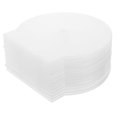 BELLIFFY 50pcs Thickened Cd Boxes Clamshell Cd DVD Case Reusable Organizer Storage Case for Discs Disc Holder Organizer Semi Box Minimalist Design