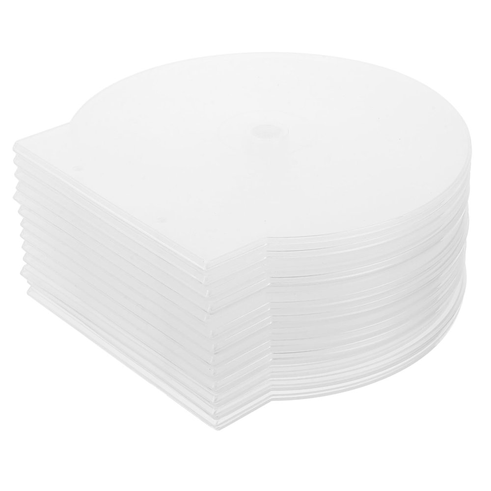 BELLIFFY 50pcs Thickened Cd Boxes Clamshell Cd DVD Case Reusable Organizer Storage Case for Discs Disc Holder Organizer Semi Box Minimalist Design