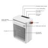 ViaGasaFamido Portable Air Conditioner 2 Cold Mists 5 Speeds Fan 7 LEDs 680ml Tank Capacity USB Air Cooler for Home Office Outdoors, ViaGasaFamidoh0z1p8crib view 4