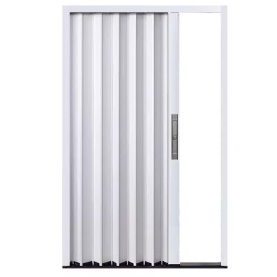 Lockable Multifold Sliding Door, 60 66 75 82 88 90 94 100 120 140 180 200 cm Folding Accordion Door Includes Track Kit, Room Divider Door for Bathroom Bedroom Kitchen Doorway(53x80in(134.6x203cm))