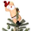 Tree Buddees Stripping Santa Funny Stripper Christmas Tree Topper - Large 10" view 1