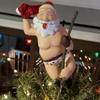 Tree Buddees Stripping Santa Funny Stripper Christmas Tree Topper - Large 10" view 2