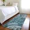 Addison Rugs Chantille ACN1078 Teal 2'3" x 7'6" Indoor Outdoor Runner Rug, Machine Washable, Stain Resistant, Easy Clean, Non Shedding, Hallway, Laundry, Patio, Kitchen Rug view 2