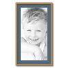 ArtToFrames 12x24 inch Gold with Star Compo Picture Frame with 2 Inch Single Dutch Blue Mat, SingleMat-D9329-12x24-785 view 1