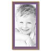 ArtToFrames 18x36 inch Gold with Star Compo Picture Frame with 2 Inch Single Grape Mat, SingleMat-D9329-18x36-849 view 1
