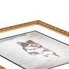 ArtToFrames 18x36 inch Gold with Star Compo Picture Frame with 2 Inch Single Grape Mat, SingleMat-D9329-18x36-849 view 2