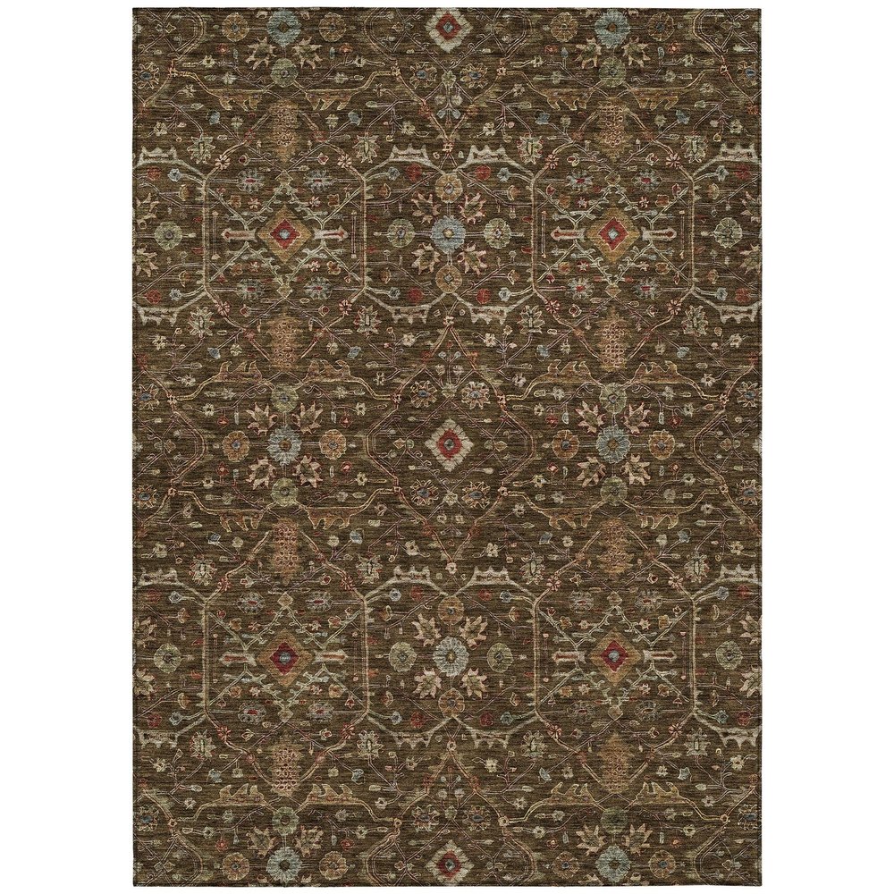 Addison Rugs Chantille ACN1130 Chocolate 3' x 5' Indoor Outdoor Area Rug, Easy Clean, Machine Washable, Non Shedding, Bedroom, Entry, Living Room, Dining Room, Kitchen, Patio Rug