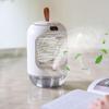 AQIANGJY Standing Fan Small Fan for Charging and Plugging in, 90 Oscillating Desk Fan, 3 Speed Settings Personal Fan, Warm Night Light Quiet, Pink- view 4