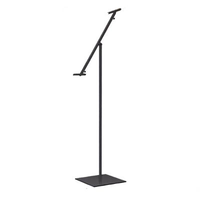 Inclined KT Board Display Stand,Single-Sided Floor Poster Stand,Sign Holder Billboard Display,Multi-Angle Adjustable Metal Painting Easel Stand(Black)