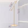 Inclined KT Board Display Stand,Single-Sided Floor Poster Stand,Sign Holder Billboard Display,Multi-Angle Adjustable Metal Painting Easel Stand(Black) view 2