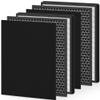 GoKBNY IC-4524 Replacement Filter Compatible with InvisiClean Claro Air-Purifier, 6 Count, Black, HEPA & Activated Carbon view 1