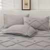 100% Cotton Ultra Luxury Tufted Duvet Cover Set, Elegant Tufted Duvet Cover Set with Stylish Textured Design (Gray, Twin XL 59" x 102") view 3