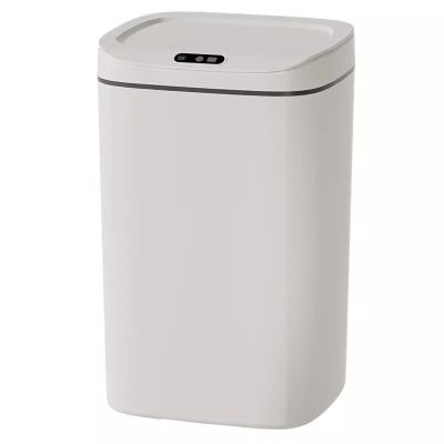 GLigeT Garbage Can Automatic Electric Garbage Can with Lid Large Household Living Room Kitchen Bathroom Toilet Large Capacity Trash Bin(14L)