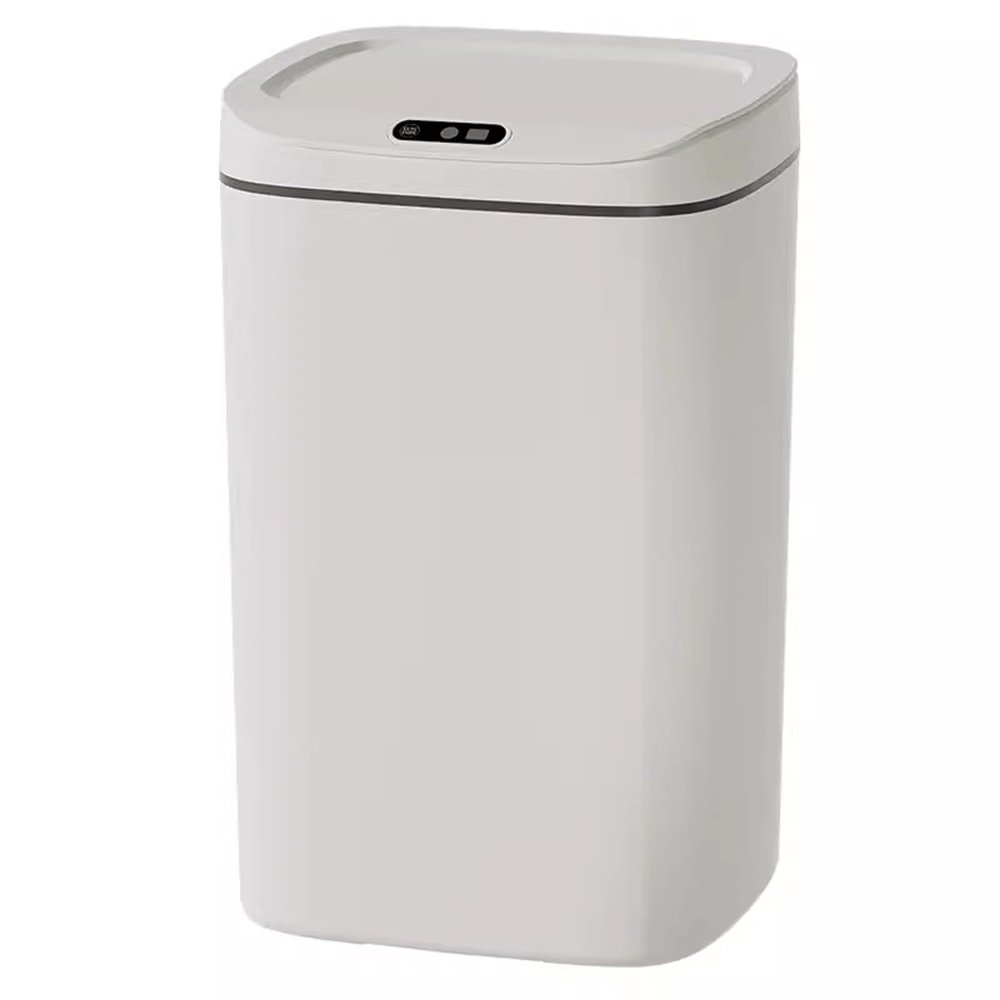 GLigeT Garbage Can Automatic Electric Garbage Can with Lid Large Household Living Room Kitchen Bathroom Toilet Large Capacity Trash Bin(14L)