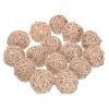 uxcell 15 Pcs Wicker Rattan Balls, 2inch Wood Decorative Balls Vase Fillers for Centerpiece Bowl Orbs Fillers Tree Wedding Home Decor, Beige view 1