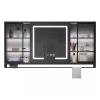 Lighted Medicine Cabinet with Mirror,Led Medicine Cabinet Mirror,Medicine Cabinet Mirror for Bathroom Medicine Cabinet with Lights, With towel rack Touch Switch(Black,W60*H75cm/W23.6*H29.5in) view 1