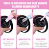3pcs 3-in-1 Cup Lid Cleaning Brush, Multifunctional Cup Lid Gap Cleaning Brush Cup Lid Cleaner Tight Spaces Bottle Crevice Cleaning Brush for Home Kitchen Cleaning Tools (pink) view 2