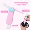 3pcs 3-in-1 Cup Lid Cleaning Brush, Multifunctional Cup Lid Gap Cleaning Brush Cup Lid Cleaner Tight Spaces Bottle Crevice Cleaning Brush for Home Kitchen Cleaning Tools (pink) view 4
