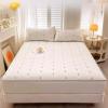 SUZEPER Washed Cotton Embroidery Mattress Protector with 2 Pillowcases, Thicken Mattress Cover Protector,Breathable Mattress Topper Fitted 11" Deep Pocket for Bedroom(2.0M Bed 78.7x86.6in 3PCS, Blue) view 3