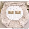SUZEPER Washed Cotton Embroidery Mattress Protector with 2 Pillowcases, Thicken Mattress Cover Protector,Breathable Mattress Topper Fitted 11" Deep Pocket for Bedroom(Twin 35.4x78.7in 3PCS, Gray A) view 2
