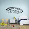 Metal Solar System Wall Art, Metal Galaxy Wall Decor, Planet Metal Wall Decor, Space Wall Decor, Science Wall Art, Wall Art for Living Room, Wall Hanging Decor, Wall Art for Kids Room (Silver, 48x19in|121x48cm) view 3