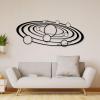 Metal Solar System Wall Art, Metal Galaxy Wall Decor, Planet Metal Wall Decor, Space Wall Decor, Science Wall Art, Wall Art for Living Room, Wall Hanging Decor, Wall Art for Kids Room (Silver, 48x19in|121x48cm) view 4