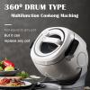 Automatic Cooking Machine, Fried Rice Machine Food Processor for Commercial, Multi-Function Stir-Fry 360 Rotatable Stir Fry Robot, Roller Rotation, Nonstick Coating - with Soup Spoon view 2