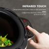 Automatic Cooking Machine, Fried Rice Machine Food Processor for Commercial, Multi-Function Stir-Fry 360 Rotatable Stir Fry Robot, Roller Rotation, Nonstick Coating - with Soup Spoon view 4