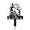 Personalized Cat Grave Marker Burmese Cat Playing with Butterfly Memorial Garden Stake 8x8 inch Burmese Loss Gift Sympathy Gift (Playing with Butterfly) view 1