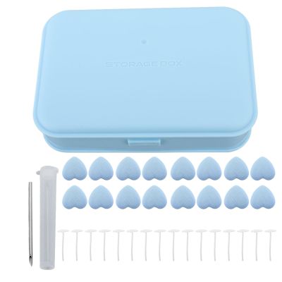 16Pcs Duvet Cover Snaps, Removable Quilt Single Clip to Keep Duvet in Place Blanket Bedding Holder Pins for Home Use (Blue)