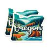 (2 Pack) Oregon State Shape Magnets - OR State Magnet - Choose from 50 States - 5" On Longest Side - Premium Magnet - for Cars, Refrigerators, Toolboxes - Made in USA - MAG1273 view 1