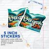 (2 Pack) Oregon State Shape Magnets - OR State Magnet - Choose from 50 States - 5" On Longest Side - Premium Magnet - for Cars, Refrigerators, Toolboxes - Made in USA - MAG1273 view 3