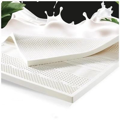 BIRJXVTO 100% Natural Latex Mattress Topper - Medium Firmness - 2/3/4 Inch - Mattress Topper for Sofa Bed, Caravan, Hard Mattress,3in,135x200cm(53x79in)