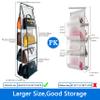 zebricolo purse organizer, NEW improved Larger, purse organizer for closet,Heavy Duty Hooks, purse storage,Space-Saving Design,handbag organizer,Visibility,closet organizer,White/Black-1PCS view 3
