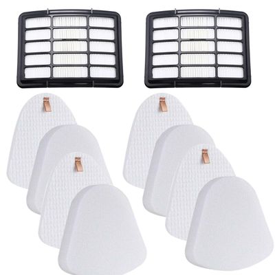 Filter Replacement Compatible with Shark Navigator Lift-Away NV350, NV351, NV352, NV355, NV356E, NV357, NV360, NV370, UV440, UV540, Directly Replaces XFF350 XHF350, 2 Hepa + 4 Foam Filter