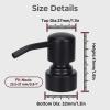 2Pcs Black Stainless Steel Soap Dispenser Pump Rust Proof Soap Pump Replacement Fit 28/400 Thread Neck Bottles for Regular Mouth Bottle Bathroom Kithen view 2