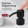2Pcs Black Stainless Steel Soap Dispenser Pump Rust Proof Soap Pump Replacement Fit 28/400 Thread Neck Bottles for Regular Mouth Bottle Bathroom Kithen view 3